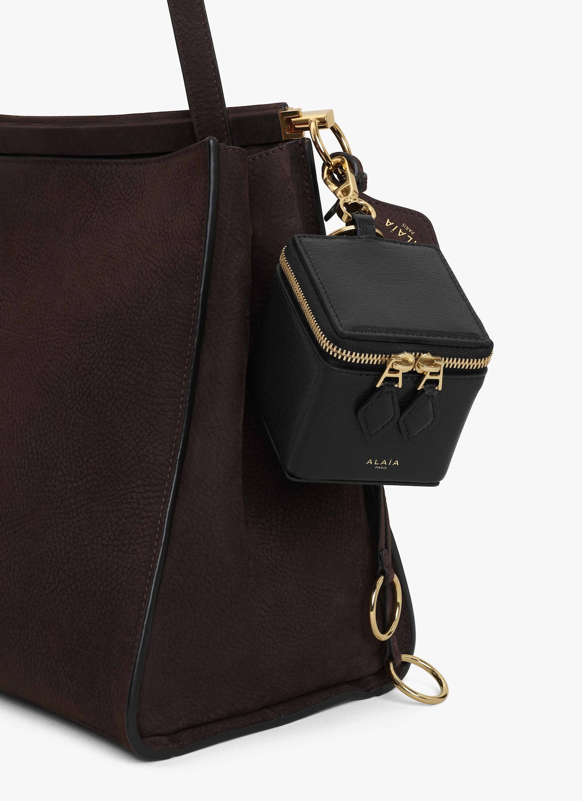 SQUARE COIN PURSE IN GOATSKIN ALAÏA BLACK SQUARE COIN PURSE IN GOATSKIN